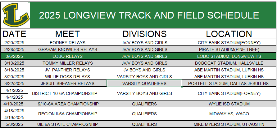 high school schedule