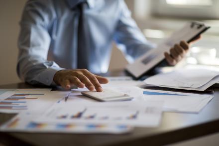 STOCK PHOTO - Financial worker