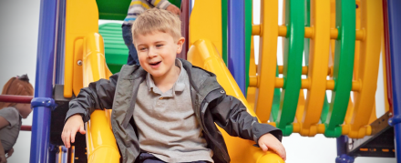 STOCK PHOTO - Student on playground