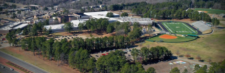 Longview High School aerial photo