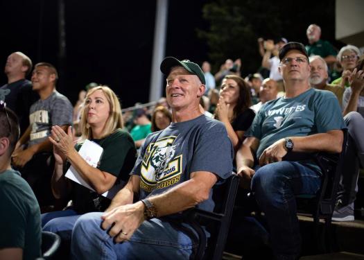 FILE PHOTO - Chris Mack and family attending Lobo Football Game