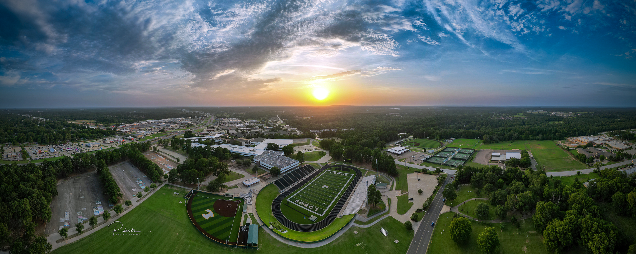 Longview High School campus, July 2023