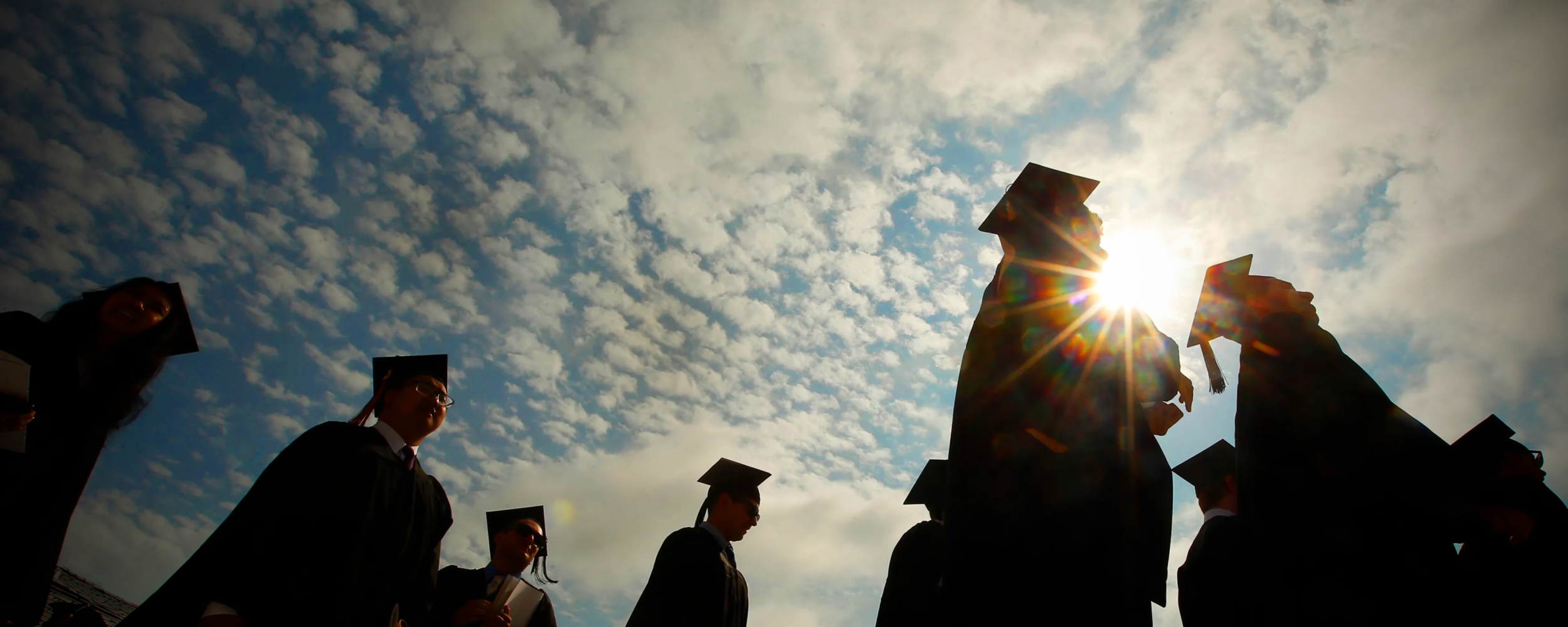 STOCK PHOTO - Students at graduation ceremony