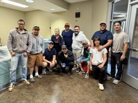 group photo of volunteers